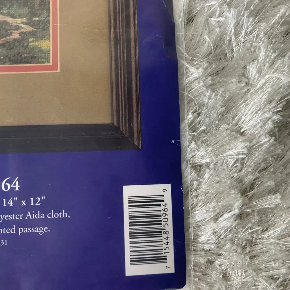 1996 Thomas Kinkade Cross stitch Kit The painter of light Lamplight village